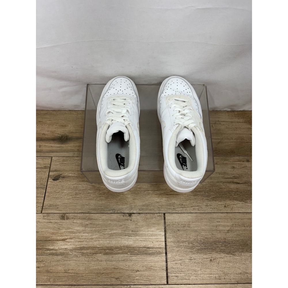 Nike Court Vision Low Sneakers‎ White Leather Casual Shoes Women's - Picture 5 of 10